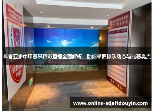 长春亚泰中甲赛事精彩直播全面解析，助你掌握球队动态与比赛亮点